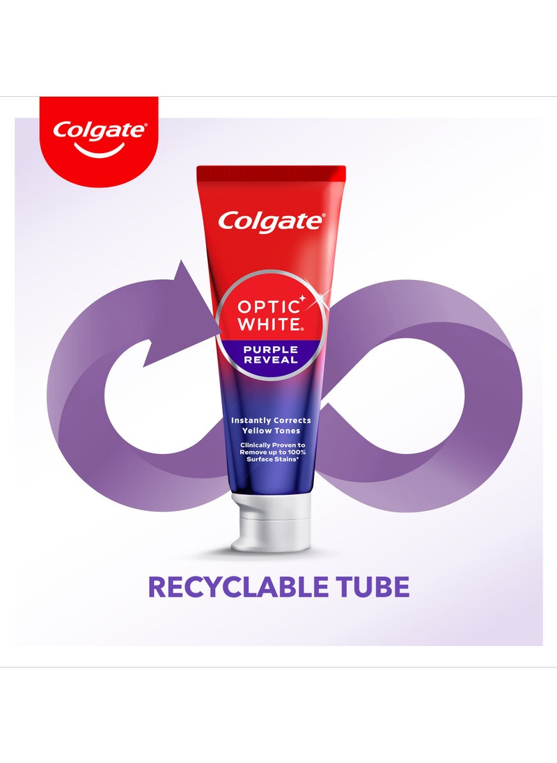 Optic White Purple Reveal Whitening Toothpaste 75ml