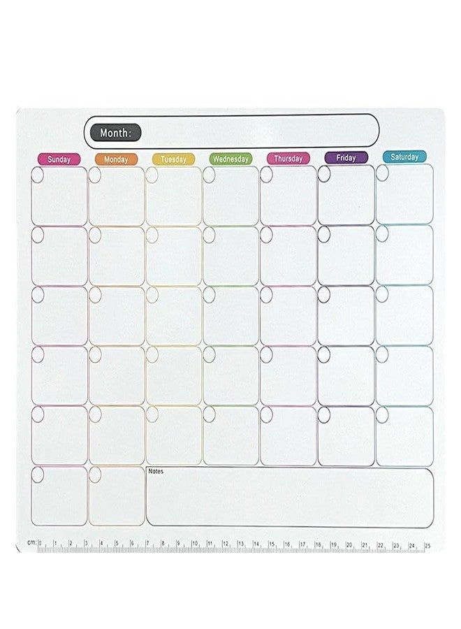 Kunya Magnetic Dry Erase Monthly Planner for Refrigerator - Stain Resistant Whiteboard Sheet [45 x 30 cm] [Made in India] (Monthly Planner) 45 x 30 cm - Image 1