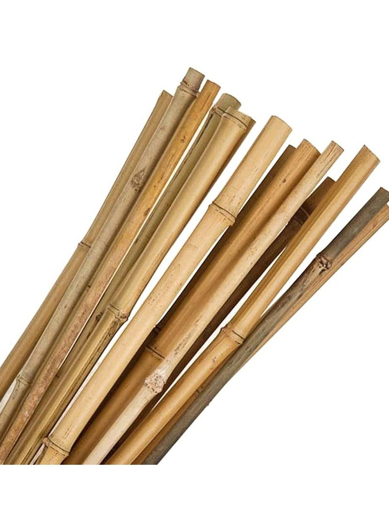 LINGWEI 2pcs Natural Bamboo Poles for Plant Support Perfect for Gardening  - Image 1