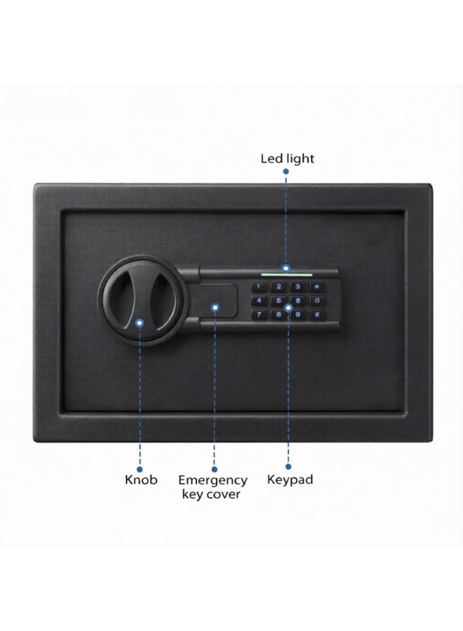 AFRA REGAL Biometric Home Safe 200×310×200mm – Fingerprint & Combination Lock Steel Security Safe with Removable Shelf, Anti-Theft Locker for Cash, Jewellery & Documents - Image 4