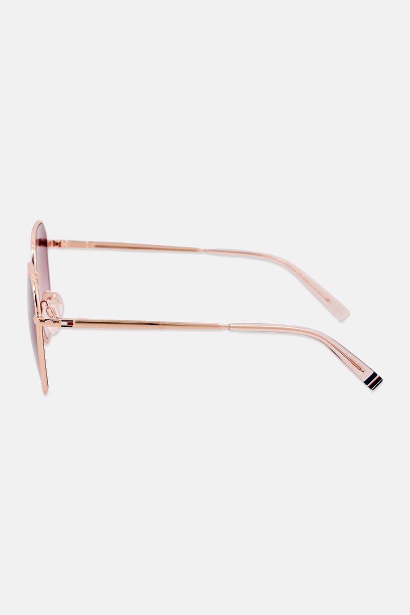 TOMMY HILFIGER Women 207870DDB573X Panthos Sunglasses, Gold - Image 4