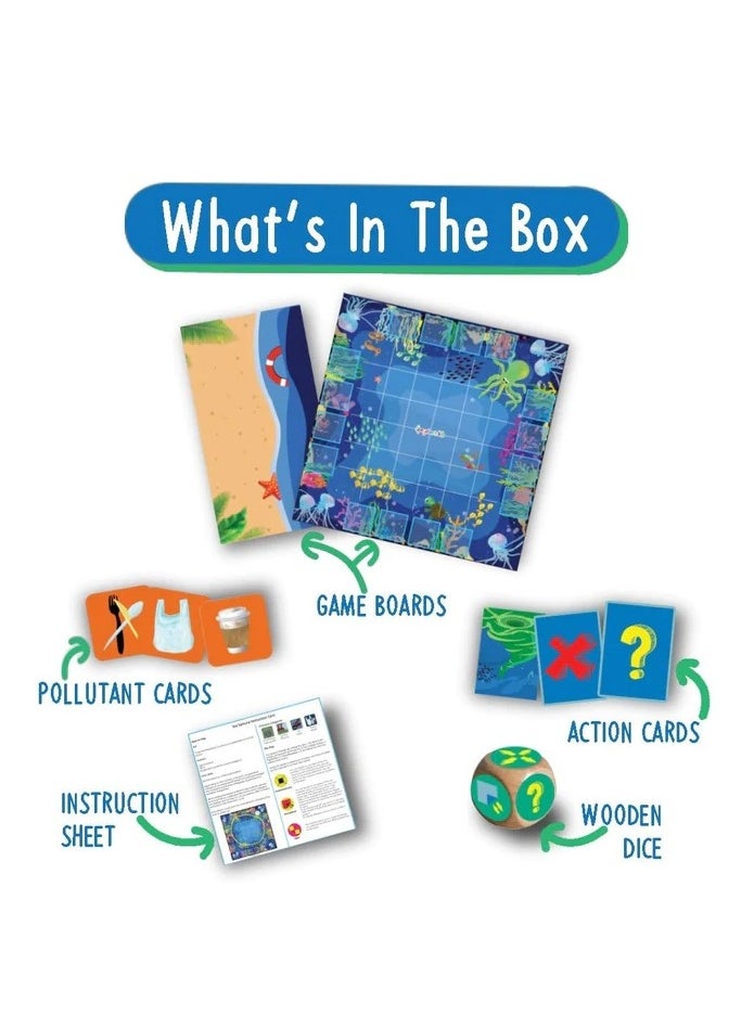 Buy Responsibly - Buy Responsibly Sea Samurais 7+ Kids Board Game, Learn Waste Segregation & Fight Climate Change with our Eco-Friendly Card Game - Image 1