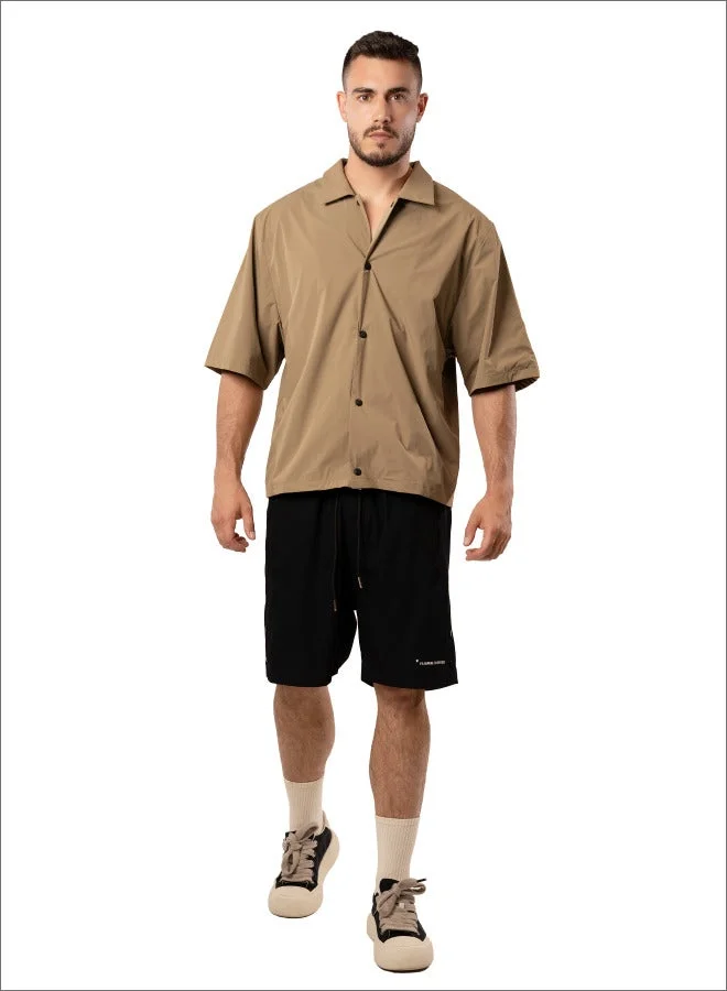 Tanjim Squad Brown TANJIM SQUAD - WITHOUT LIMITS SHIRT BROWN for Men | Best Price UAE