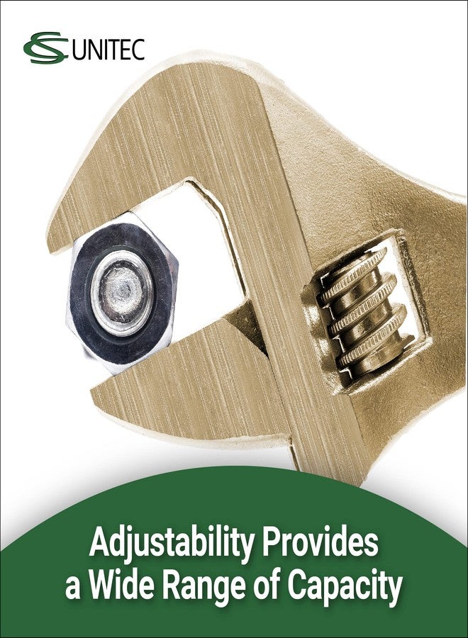 CS Unitec | Non-Sparking & Non-Magnetic Adjustable Wrench | 6in Aluminum Bronze Tool, TUV Certified & Beryllium Free - Image 5
