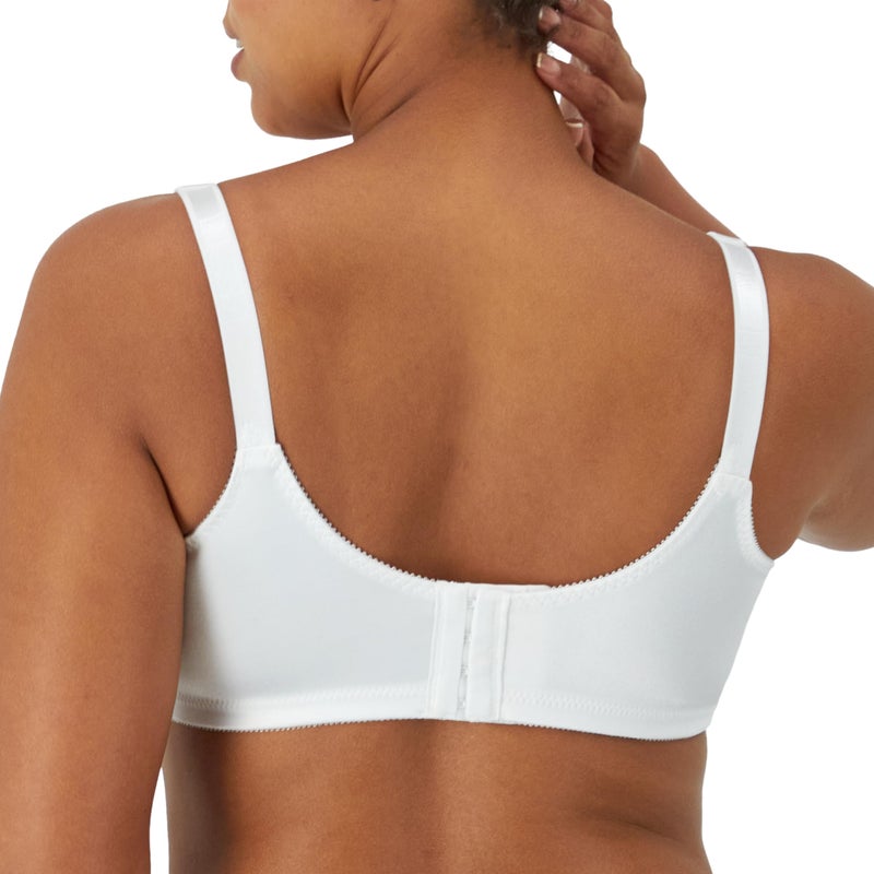 Bali Women's Double Support Wire-Free Bra, White, 38D - Image 3