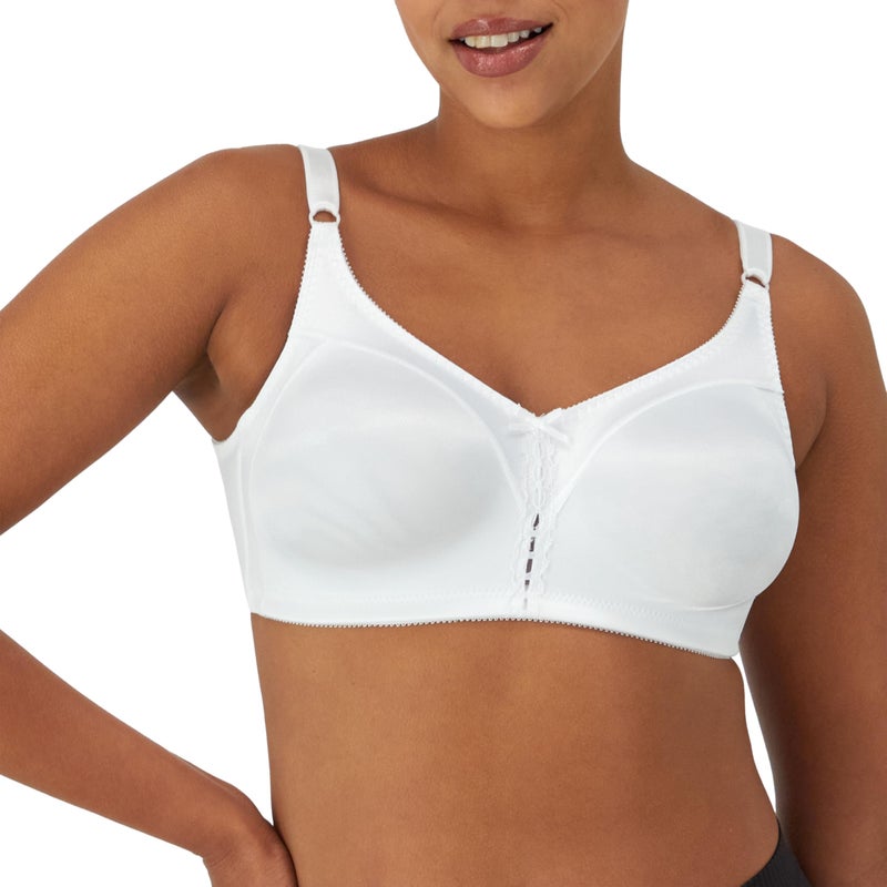 Bali Women's Double Support Wire-Free Bra, White, 38D - Image 1