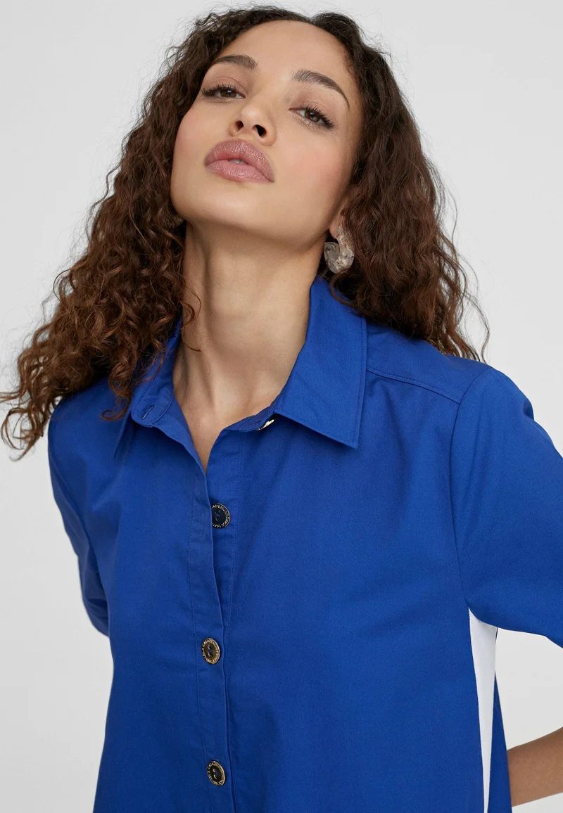 لولا كساديمونت فستان قصير متباين اللون