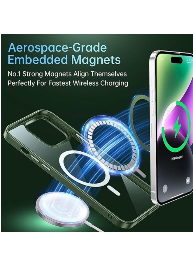 Case [2024 New] for Apple iPhone 15 Pro Case with MagSafe, [Strong Magnet] [Non-Yellowing] Magnetic Clear Slim Thin Cover for Apple iPhone 15 Pro Phone Case  - Image 4