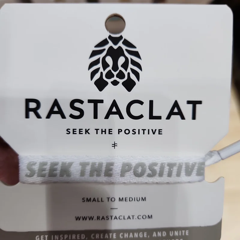 Rastaclat SEEK THE POSITIVE S/M white