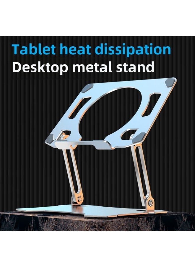 Z27 Flat Bracket Aluminum Alloy Folding Rotating Metal Bracket 360 ° Flat Bracket Can Be Equipped With Radiator-Color:【Z27】 Flat Bracket-Silver - Image 1