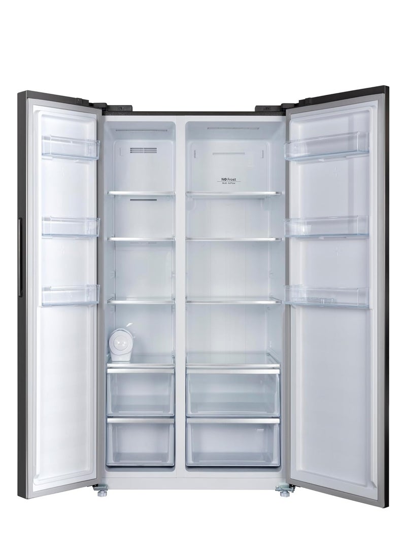 HOOVER 682 Liter Side By Side Refrigerator Dual Inverter | HSB-M682-S Inox - Image 2