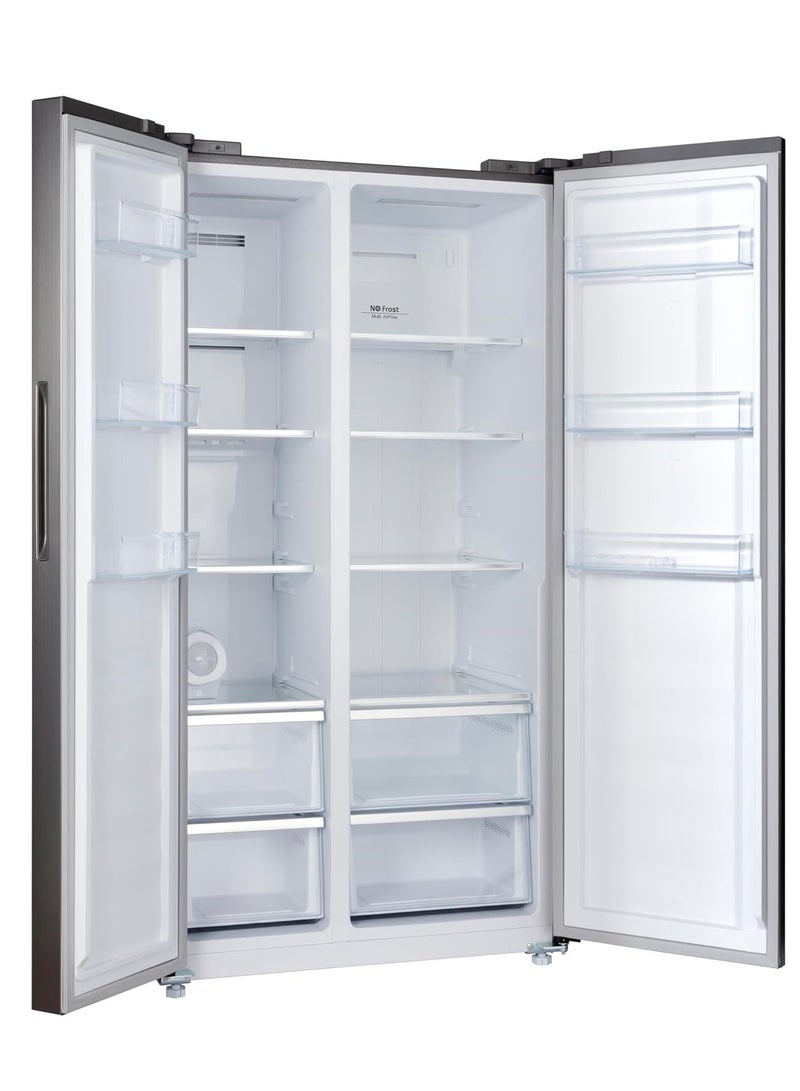 HOOVER 682 Liter Side By Side Refrigerator Dual Inverter | HSB-M682-S Inox - Image 4