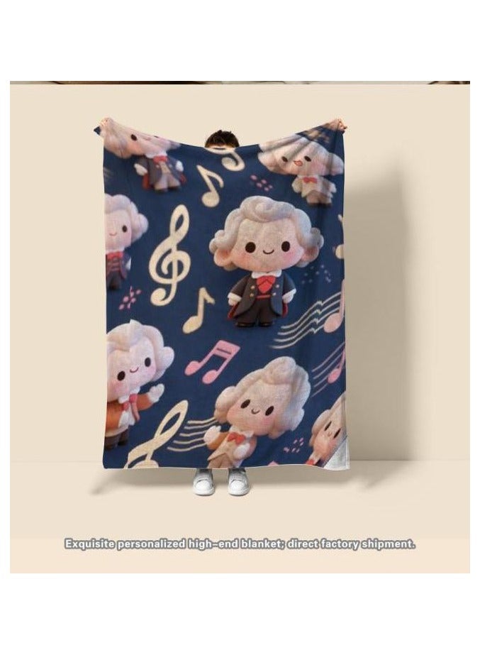 general Flannel thin blanket (warm and comfortable, suitable for sleep, gaming, dust removal and sandproof) 150cm*200cm - 964 - Image 3