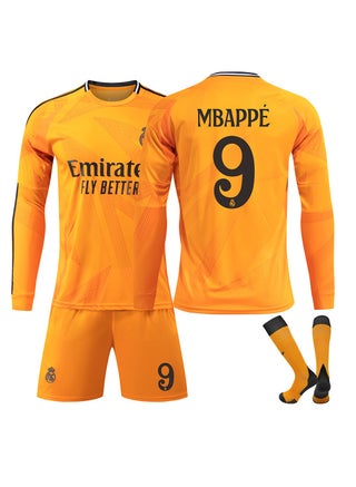 24-25 Real Madrid away long sleeve Kylian Mbappe #9 Soccer Training Jersey Jersey 2pcs Long, Soccer Jersey Tracksuit Set, Soccer Jersey/Pants Socks Kids Size and Adult Size - pzsku/Z7003C61BDF90F9A22AC9Z/45/_/1730703436/f1c15a4f-fb2d-434d-82f1-5b85a3998cf7