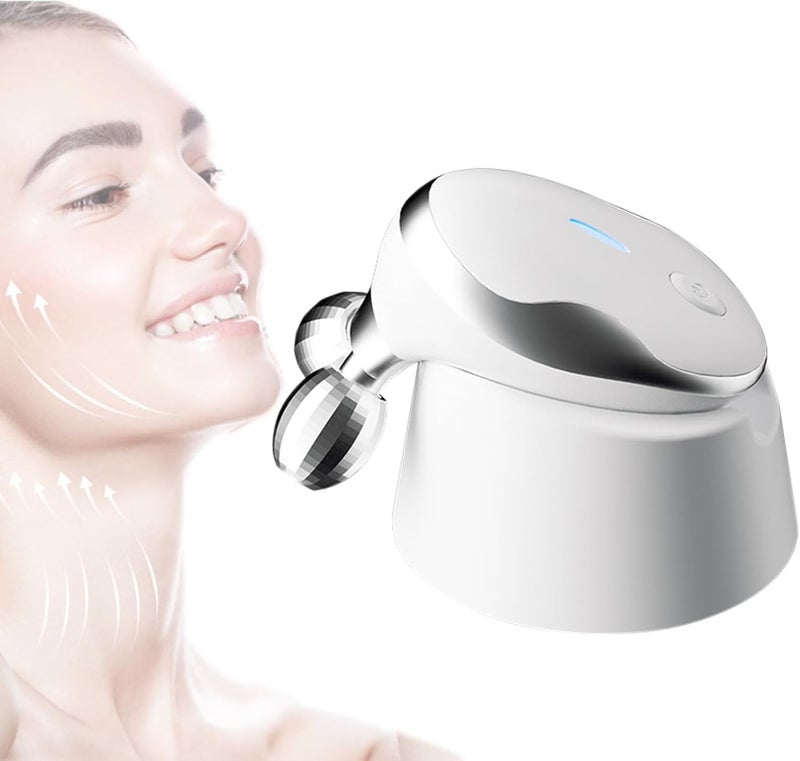 Face Lifting Device Microcurrent Facial Massager EMS Face Slimming Device Dual Head 3D Face Massager Electric 5Speed Mode Adjustment for Skin Tightening and Rejuvenation