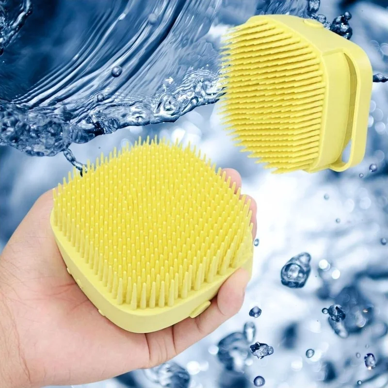 5DM Soft Silicone Material, Flexible Gel Chamber, Massage Function, Effective Bath Shower Washcloth