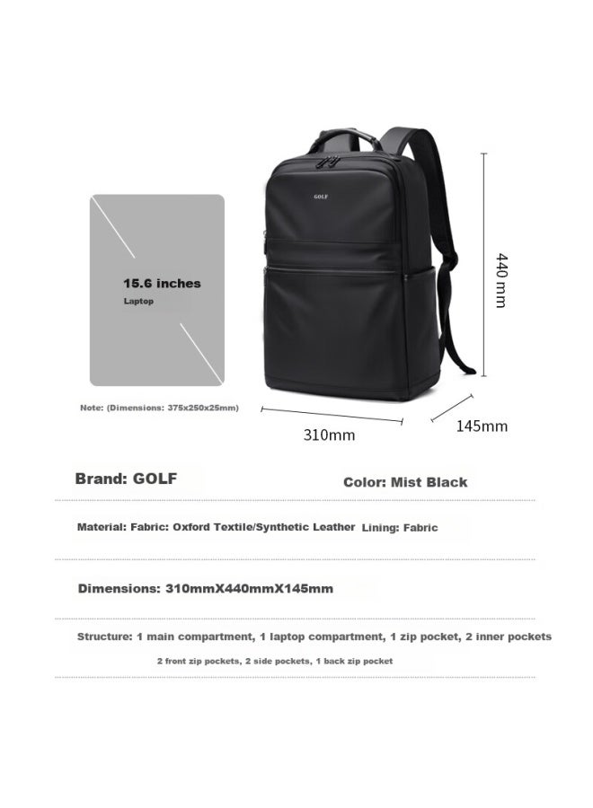 Golf Backpack For Men, Casual Double Shoulder Bag, 15.6-inch Laptop Bag, Water-resistant Student Backpack For Travel And Business Trips - Image 4
