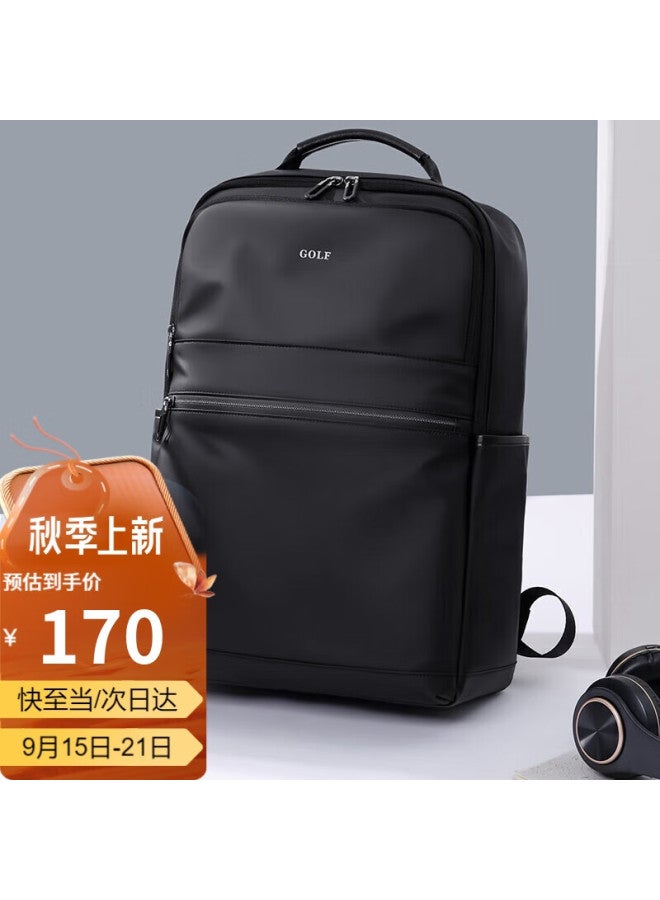 Golf Backpack For Men, Casual Double Shoulder Bag, 15.6-inch Laptop Bag, Water-resistant Student Backpack For Travel And Business Trips - Image 1