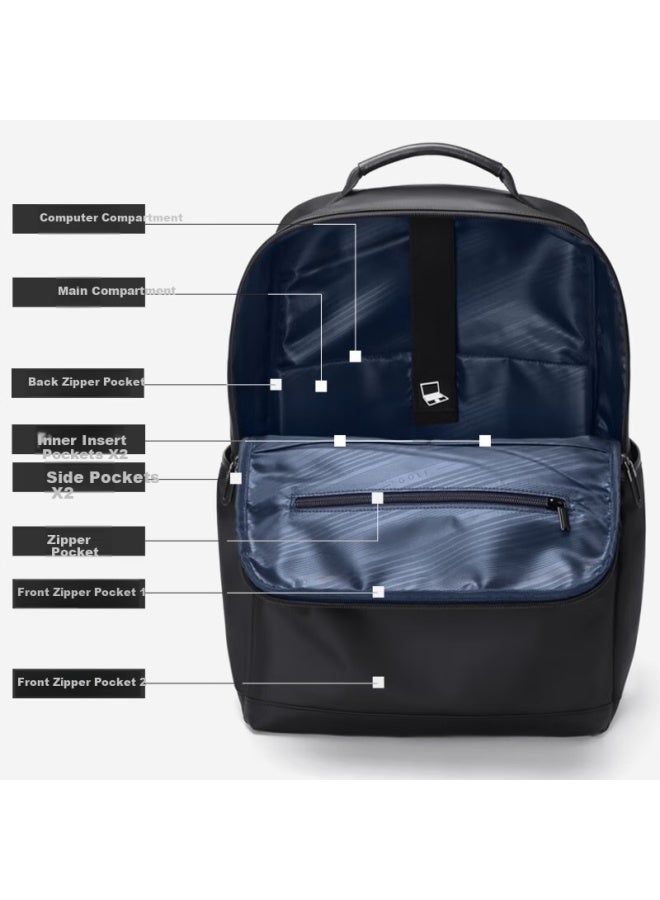 Golf Backpack For Men, Casual Double Shoulder Bag, 15.6-inch Laptop Bag, Water-resistant Student Backpack For Travel And Business Trips - Image 3