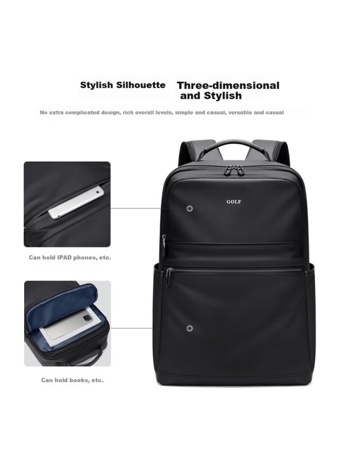 Golf Backpack For Men, Casual Double Shoulder Bag, 15.6-inch Laptop Bag, Water-resistant Student Backpack For Travel And Business Trips - Image 5