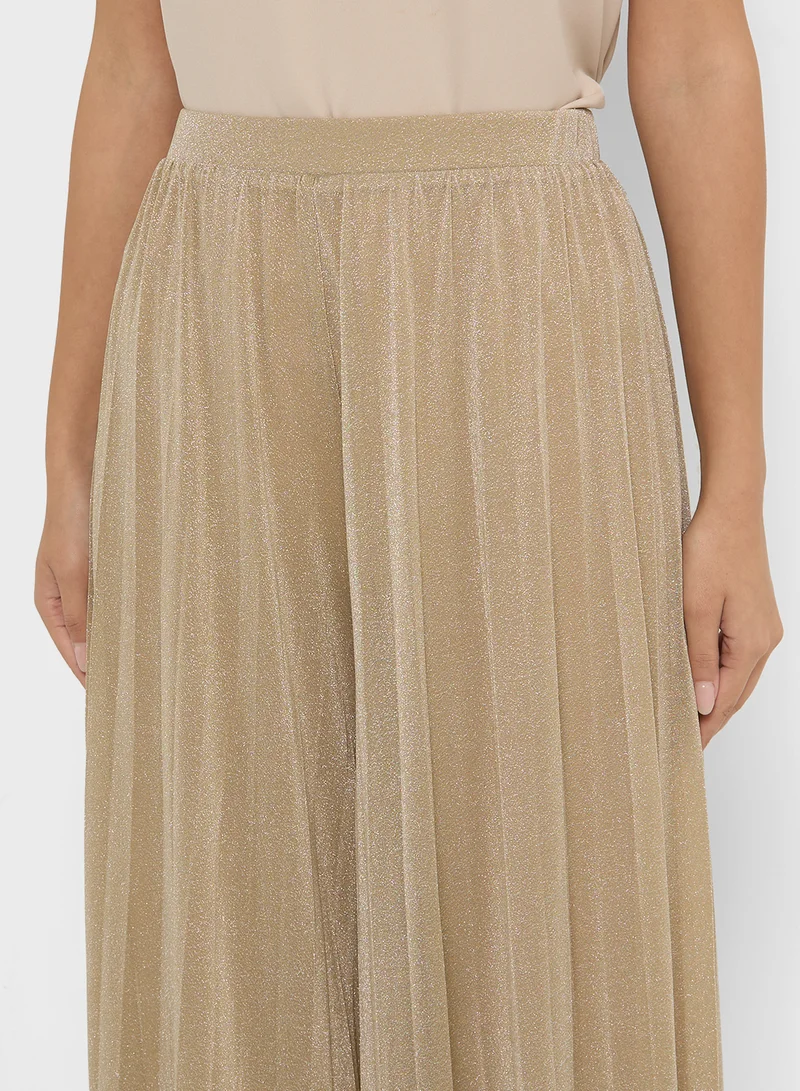 MANGO Wide Leg Pants