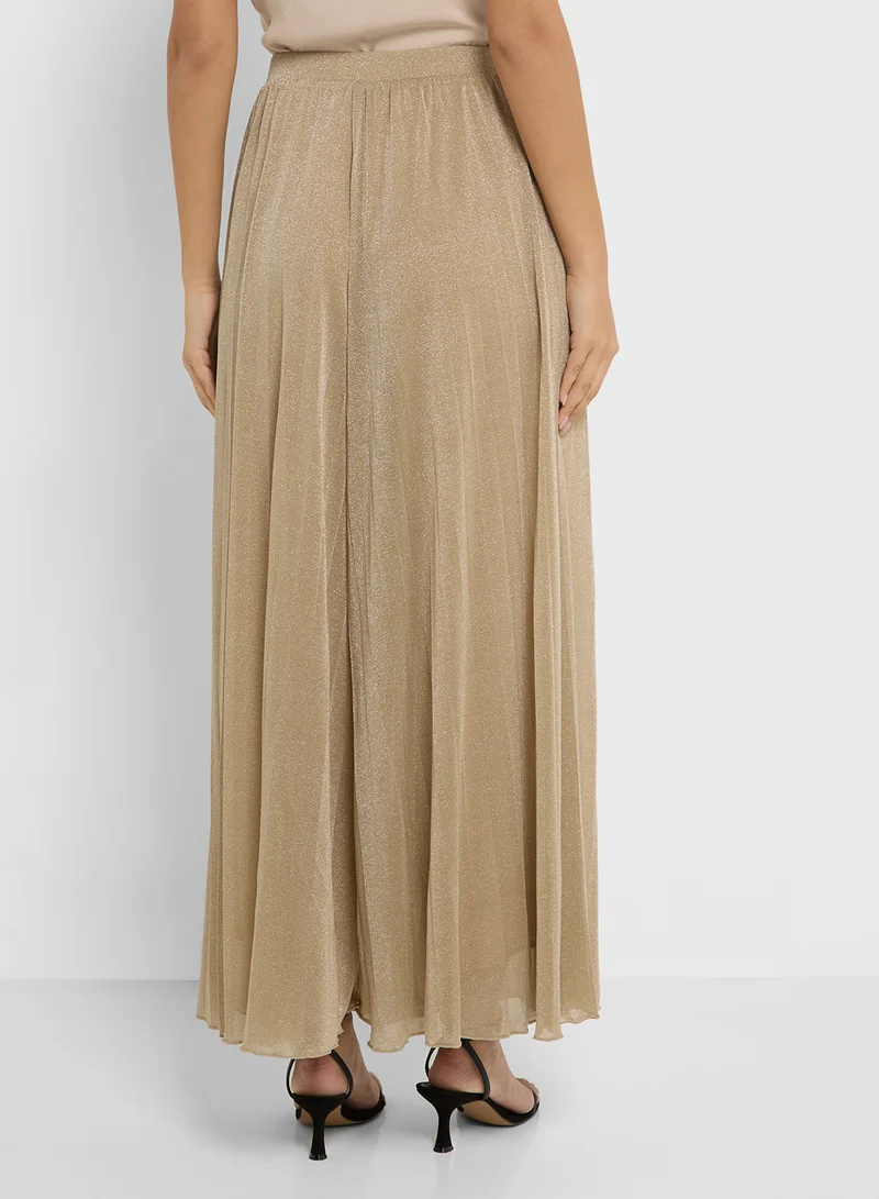 MANGO Wide Leg Pants