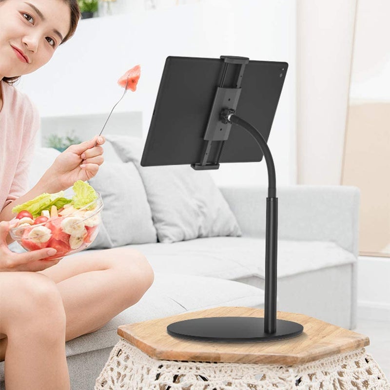 Hold Up حامل جهاز لوحي وهاتف، قاعدة مكتبية قابلة للتعديل تدور 360 درجة متوافقة مع آيباد / آيفون / نينتندو سويتش / سامسونج جالاكسي تابز / كيندل / قارئ الكتب الإلكترونية والمزيد - Image 4