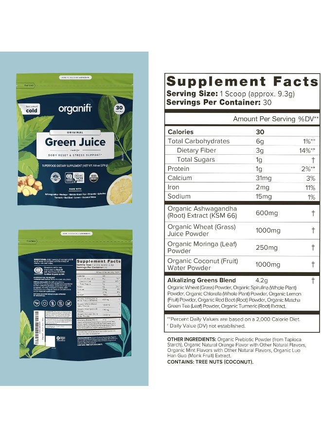 Organifi : Green Juice - Organic Superfood Supplement Powder - 30 Day Supply - Usda Certified Organic Vegan Greens - Image 2