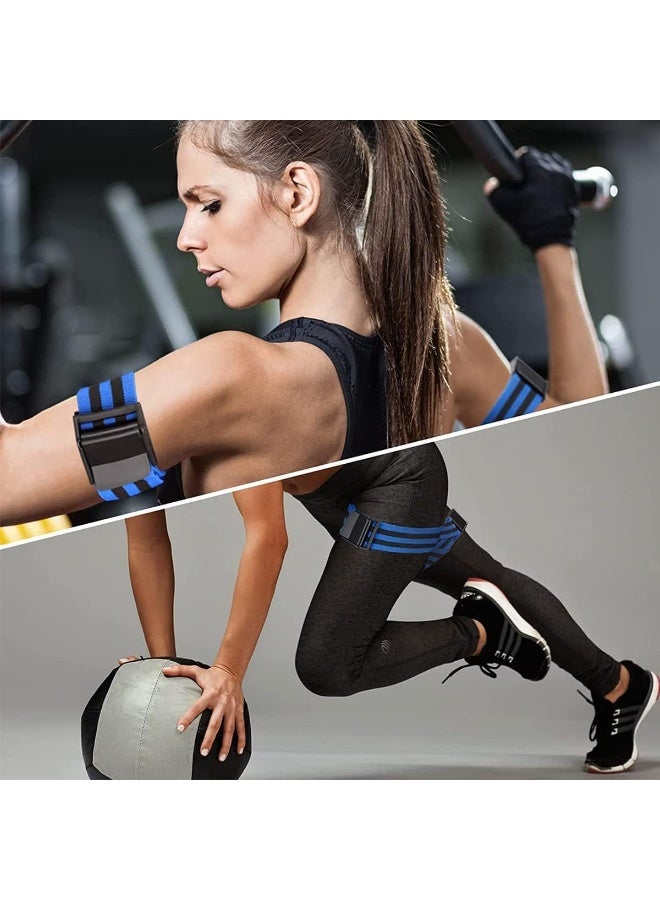 سبورت كيو 4 قطع احزمة لتدفق الدم لاكتساب العضلات الهزيل والسريع للذراعين والساقين لتمارين اللياقة البدنية بشكل خاص لنمو العضلات مضادة للانزلاق للرجال و النساء - Image 4