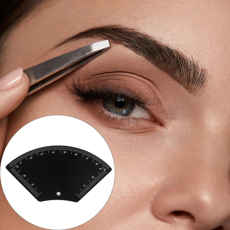 Triangular Eyebrow Stencil Tool With Adjustable Guides For Symmetrical Shaping - Image 3