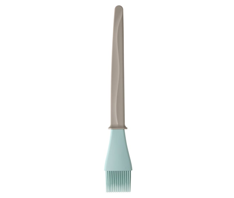 Pastry Brush, Silicone Baking Brush, Beige and Blue, Egg Wash, Butter and Glaze Brush for Bread, Cakes and Pastries, Dishwasher Safe - Image 1