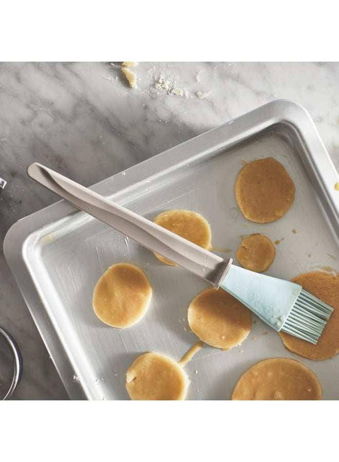 Pastry Brush, Silicone Baking Brush, Beige and Blue, Egg Wash, Butter and Glaze Brush for Bread, Cakes and Pastries, Dishwasher Safe - Image 5