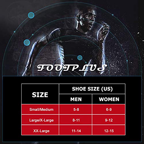 FOOTPLUS Womens Copper Golf Socks Thick Cushioned Sole Arch Support Odor Free Breathable Hiking Indoor Trekking Jogging Running Compression Socks, 6 Pairs Black, Medium - Image 3