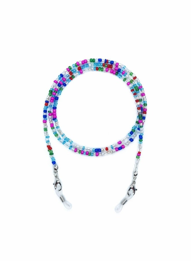 Face Mask Lanyards, 6PCS Mask Necklace Holders, Around Neck Beaded Eyeglass Neck Chains, Strap Colorful Bead Mask Anti-Lost Strap, Or for DIY - Image 2