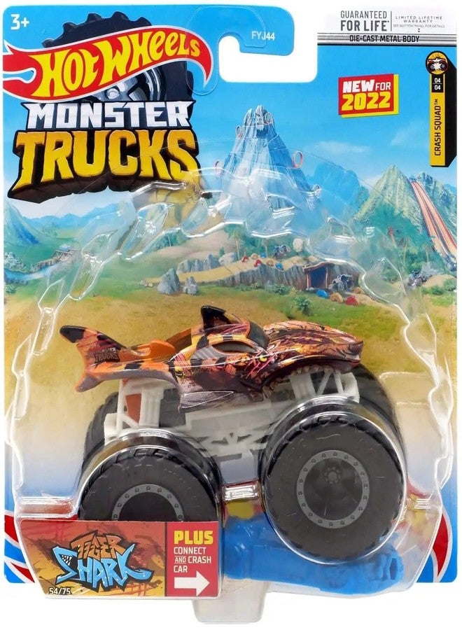 Hot Wheels 2022 - Monster Trucks - Tiger Shark 54/75 - Crash Squad 4/4 - Image 3