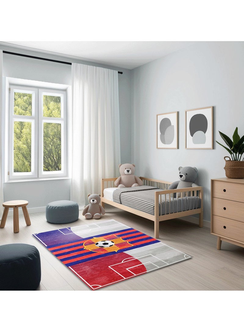 MIRAL rug by Alkaffary with cheerful prints that bring playful charm to your child's carpet, 1.60x1.60, Multicolor