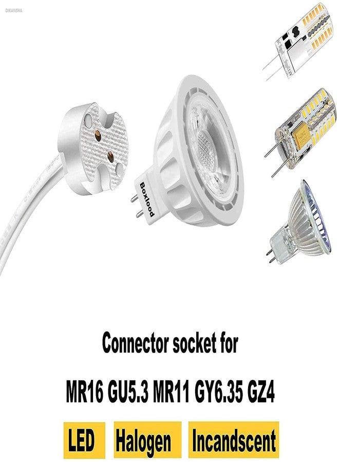 M2 Look قاعدة سيراميك ثنائية الدبابيس M2 Look G4، GU5.3، حامل مصباح هالوجين/متوهج/LED MR16، MR11 - مجموعة من 10 قطع - Image 4