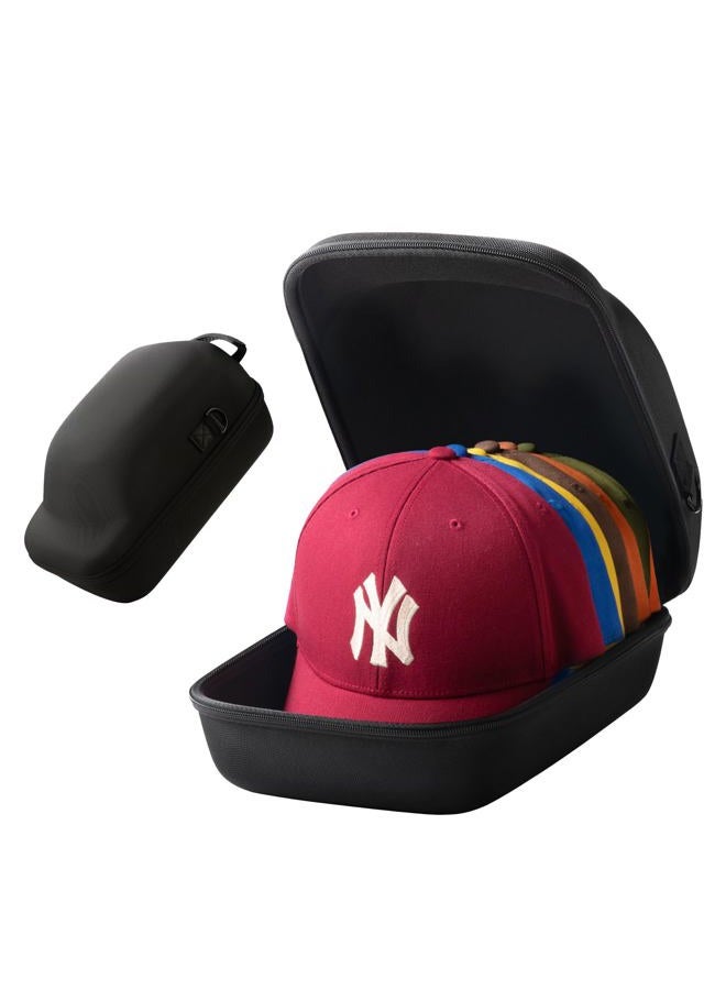 Ozueccr Hard Hat Case for Baseball Caps - Cap Storage for Baseball Caps with Carrying Handle & Shoulder Strap - This Organizer Holder Protects up to 6 Hats - Perfect for Traveling & At-Home Storage - Image 1