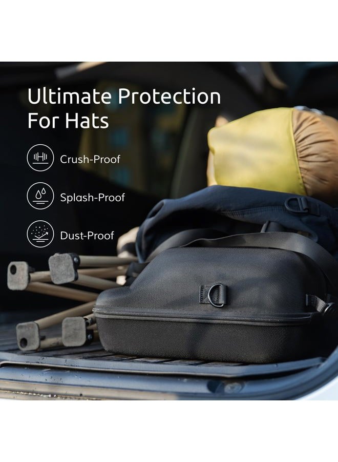 Ozueccr Hard Hat Case for Baseball Caps - Cap Storage for Baseball Caps with Carrying Handle & Shoulder Strap - This Organizer Holder Protects up to 6 Hats - Perfect for Traveling & At-Home Storage - Image 5