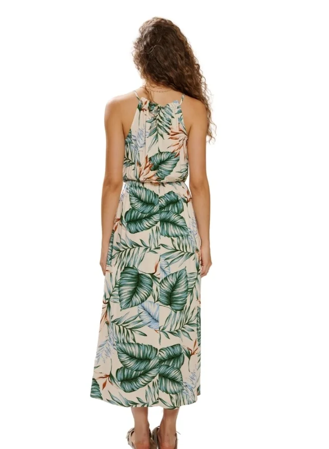 هايليز Dress - offwhite palm