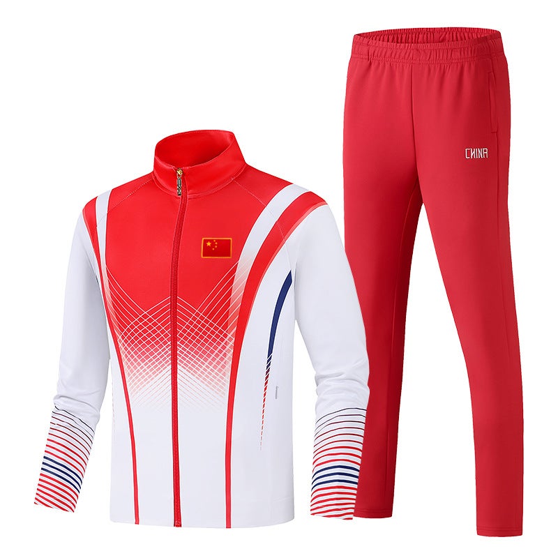 Chinese Team Sportswear Suit Men'S And Women'S Sports Students' Training Clothes Martial Arts Coaching Clothes Coat Sports Appearance - Image 2