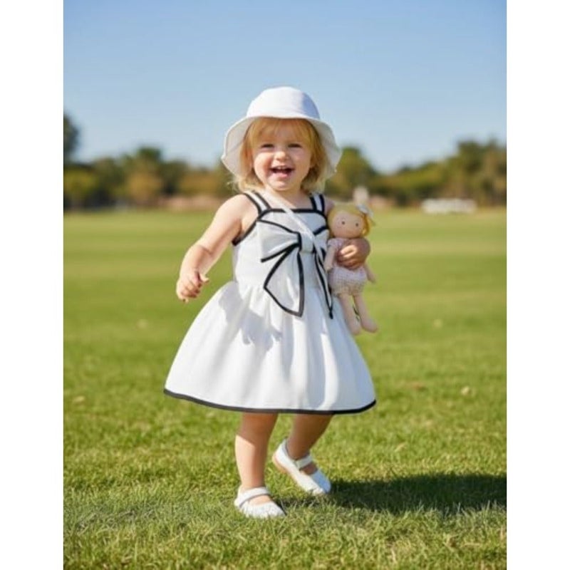 Renotemy Baby Girl Summer Dress Casual A Line Camisole Dress Bohemian Hawaiian Resort Dress 3 Piece Girls Clothing Set 3M-3T - Image 3