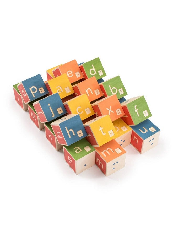 Uncle Goose Braille ABC Blocks - Made in The USA - Image 1