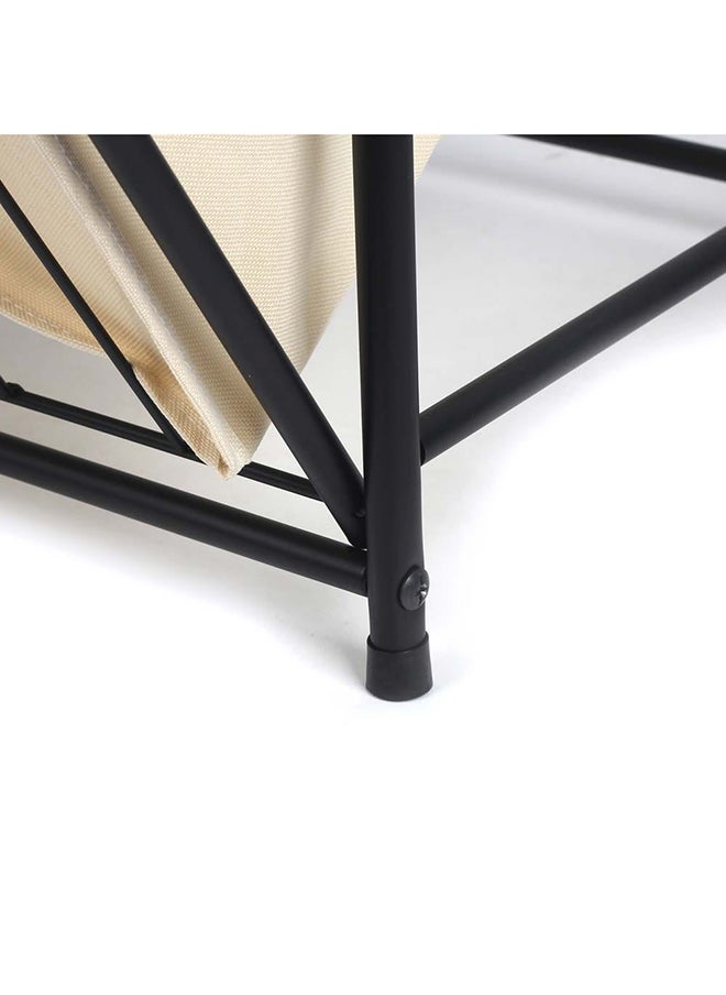 DANUBE HOME - Oliver Metal Towel Hamper With Fabric Bag Black 37.5 X 35.5 X 103.5H Cm - Image 1