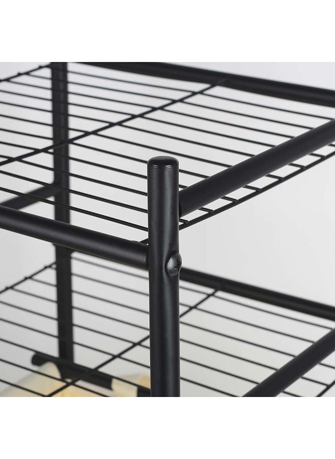 DANUBE HOME - Oliver Metal Towel Hamper With Fabric Bag Black 37.5 X 35.5 X 103.5H Cm - Image 1