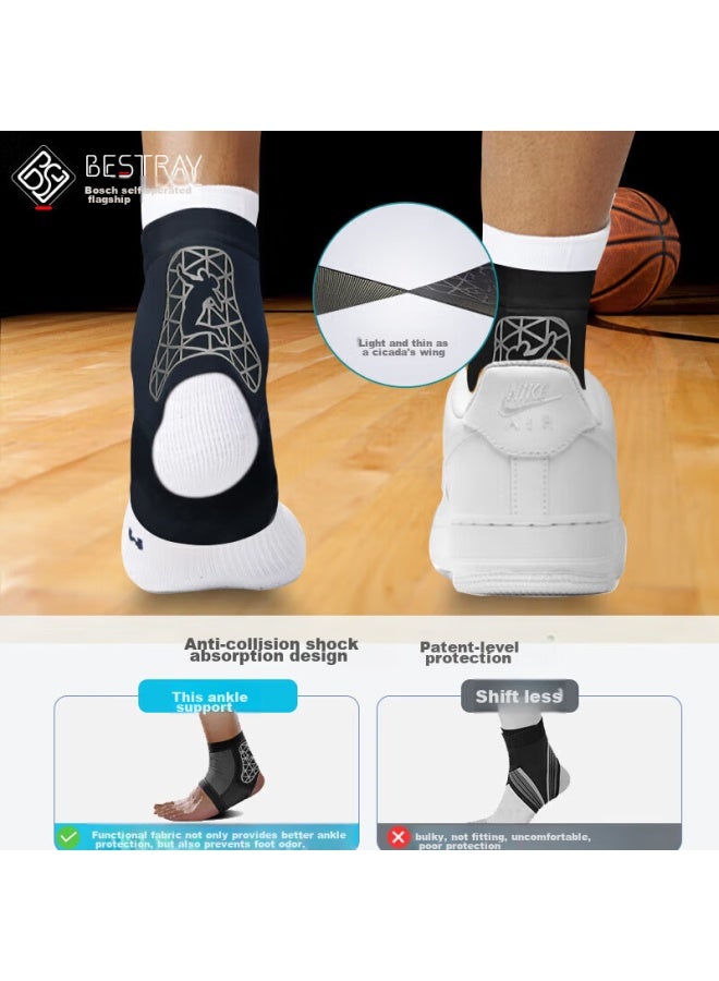 Bestray Baisirei Ankle Brace, Sports Anti-sprain, Post-injury Stabilizer, Wrist Bandage, Basketball, Football, Running, Sprain Protection Gear - Image 2