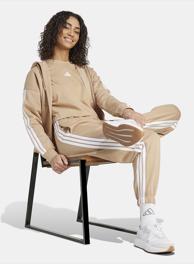 Adidas Essentials 3-Stripes Full-Zip Fleece Hoodie - Image 3