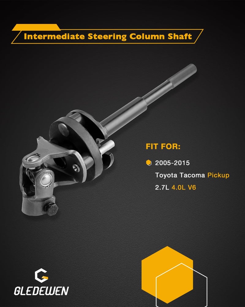 Gledewen عمود التوجيه الوسيط من غليدوين، متوافق مع تويوتا تاكوما 2005-2015 2.7 4.0 لتر V6، بديل لرقم 45220-04010، 4522004010، 425-602، عمود توجيه متين - Image 2