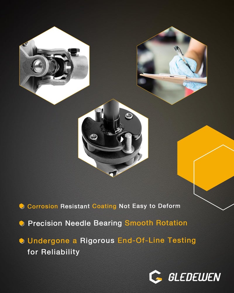 Gledewen عمود التوجيه الوسيط من غليدوين، متوافق مع تويوتا تاكوما 2005-2015 2.7 4.0 لتر V6، بديل لرقم 45220-04010، 4522004010، 425-602، عمود توجيه متين - Image 4