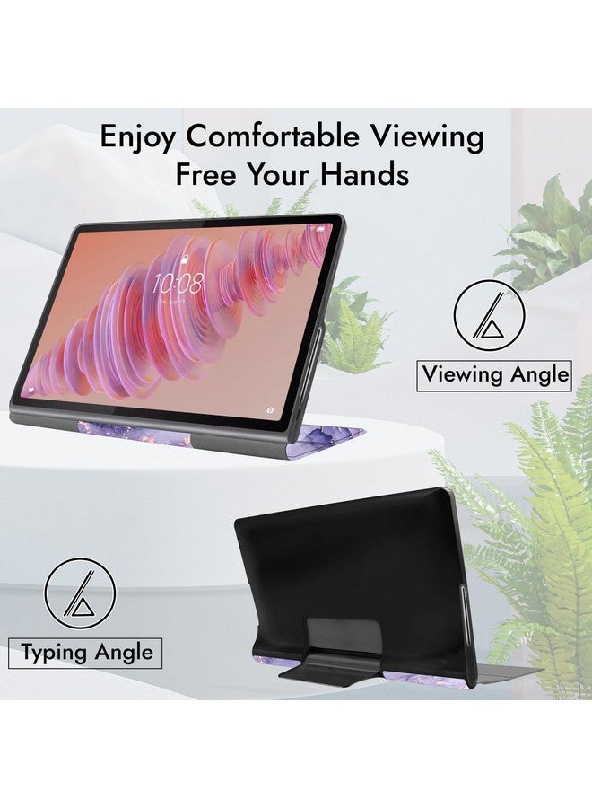 Robustrion Cover Case for Lenovo Tab Plus 11.5 inch Cover, Flip Cover Case for Lenovo Tab Plus 11.5 inch - Marble Lilac - Image 5